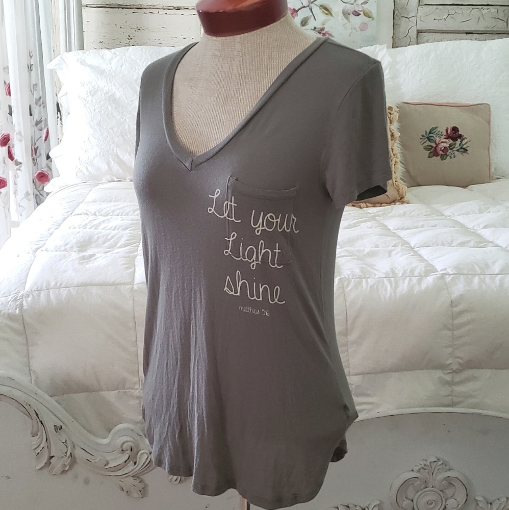 "Let your light shine" tee shirt